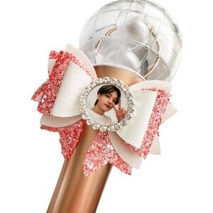Wooyoung Ateez Light Stick Bow with Photo Centerpiece Kpop Decoration Atiny